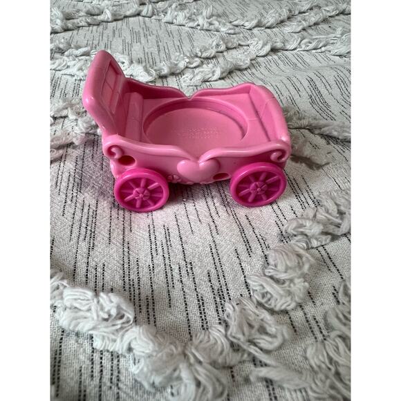 2007 McDonalds Hasbro My Little Pony Pink Plastic Carriage Stroller and Vanity - Picture 3 of 8